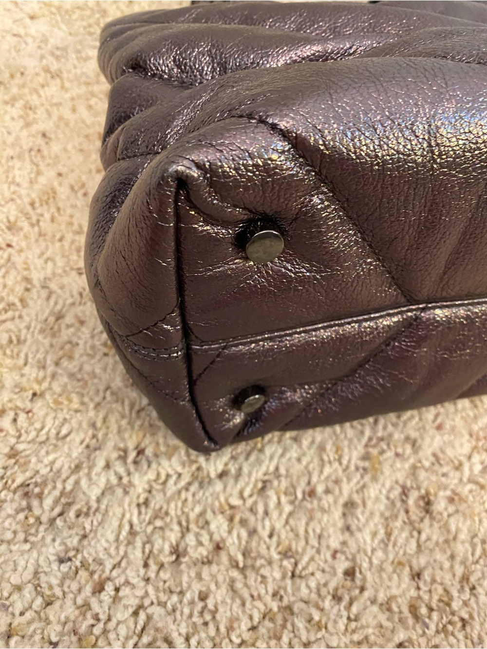 Kurt Geiger Leather Soho dark metallic bag - Picture 12 of 16